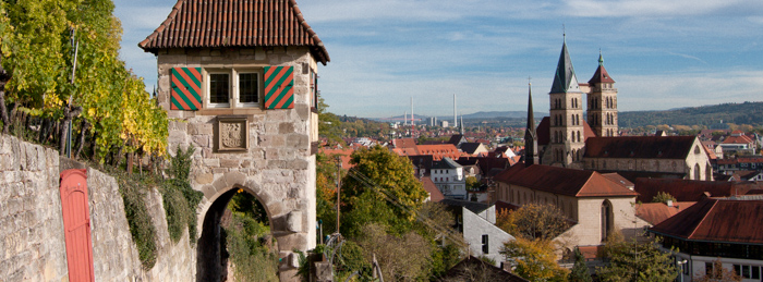 Aussicht Neckartal Esslingen Neckarhaldentor Stadtrallye
